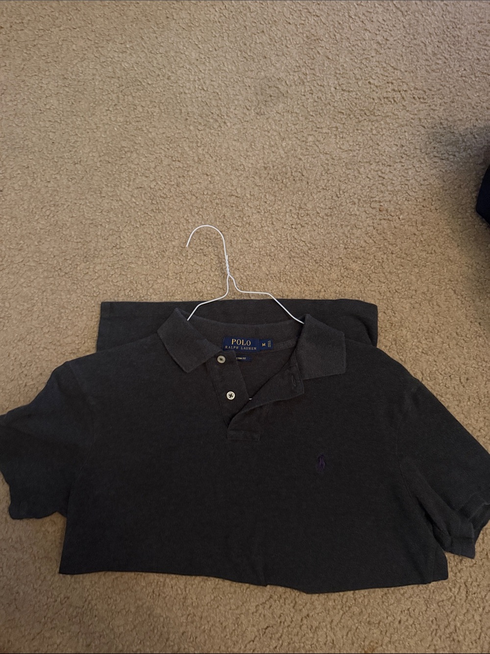 Polo by Ralph Lauren Charcoal Short-Sleeve Polo
